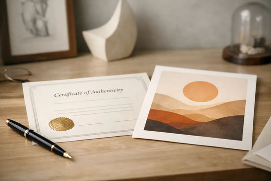 Certificate of Authenticity for Art Prints